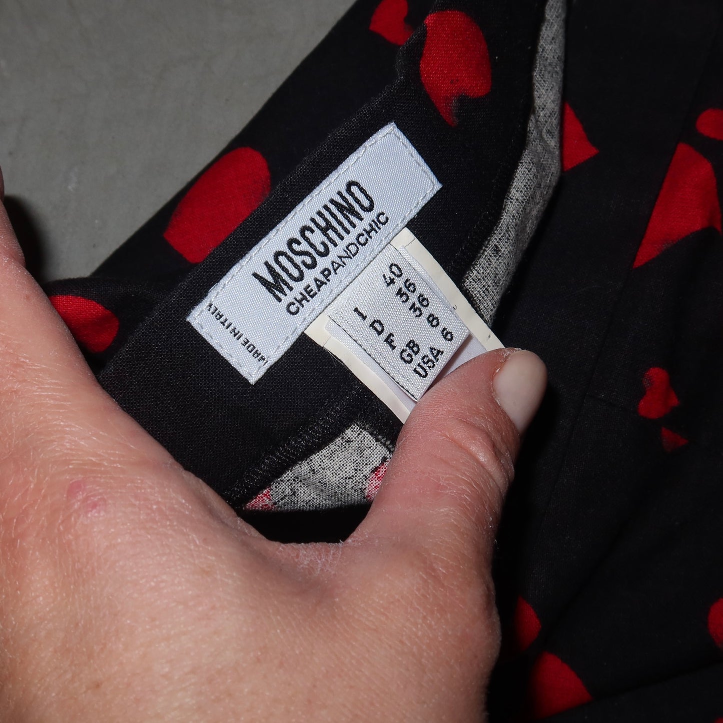 Moschino Heart Print Skirt