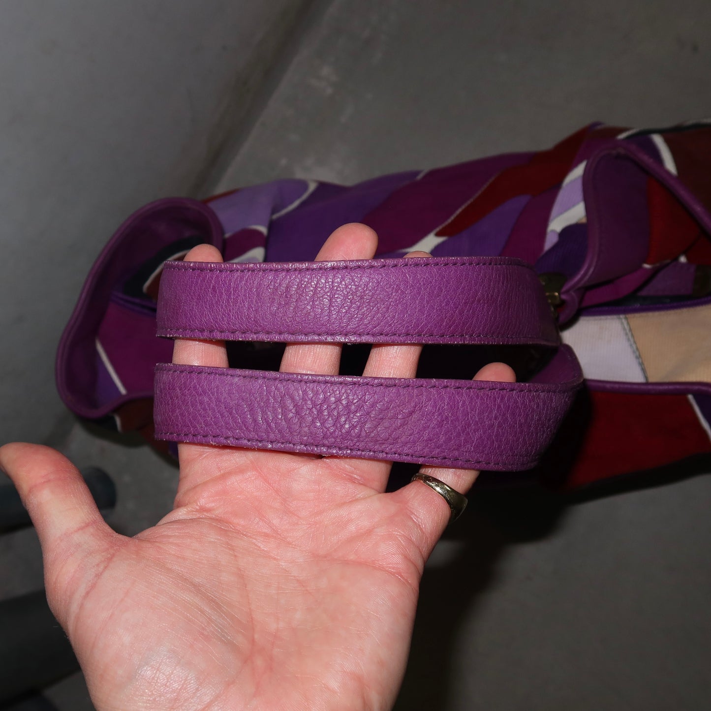 Emilio Pucci XL Corduroy Tote