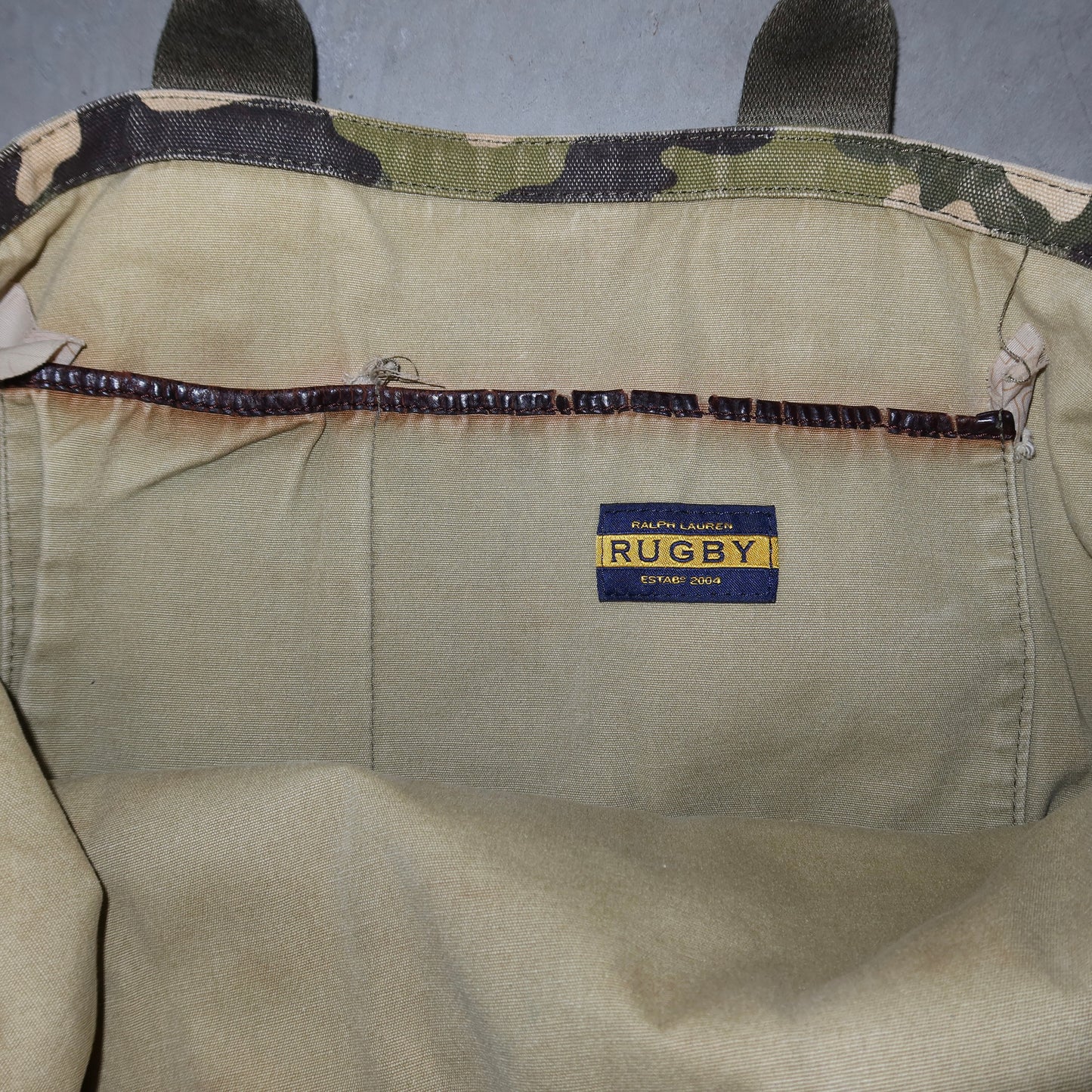 Ralph Lauren RUGBY Camouflage Tote