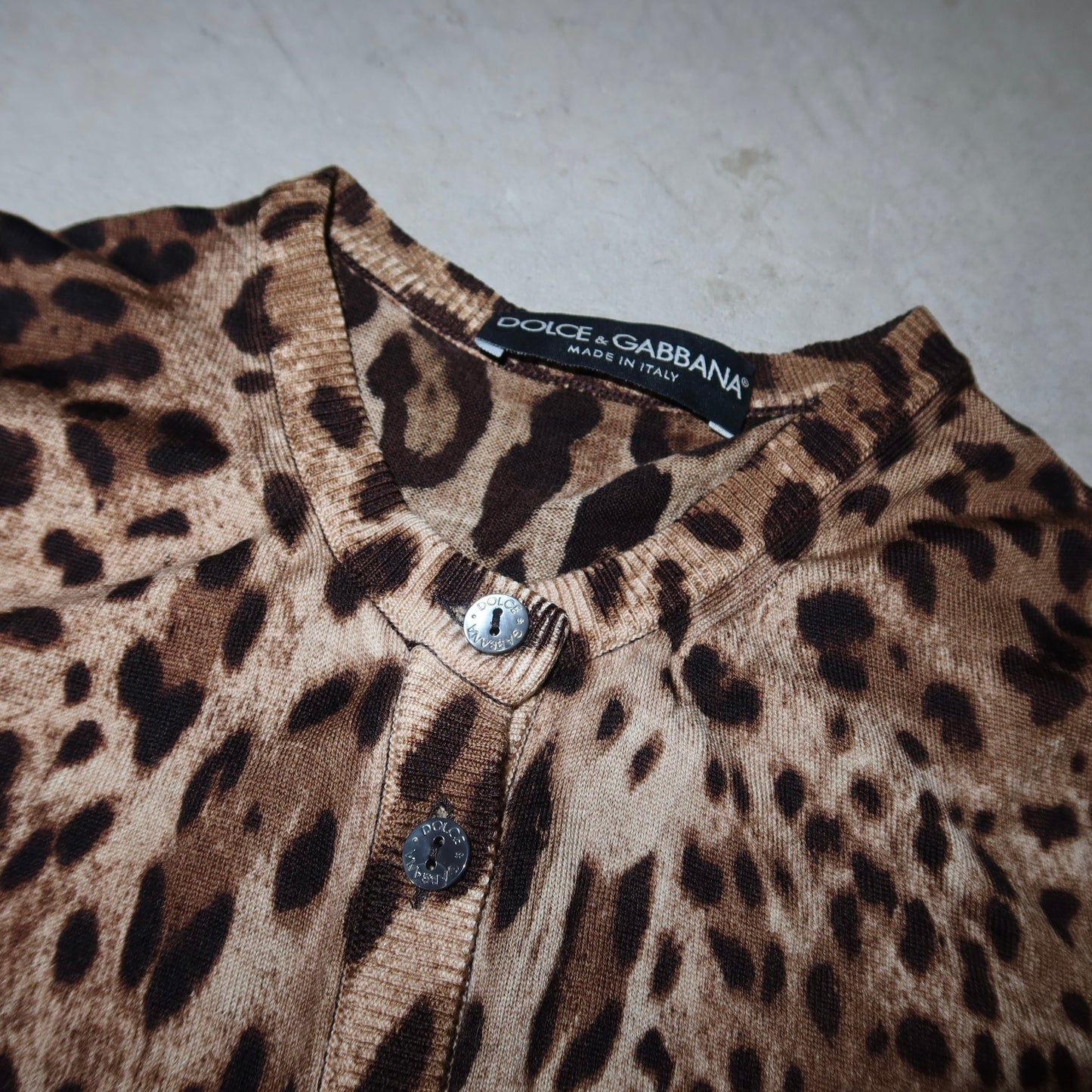 Dolce & Gabbana Leopard Print Cardigan