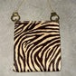 Cuffz Mini Cowhide Zebra Print Crossbody