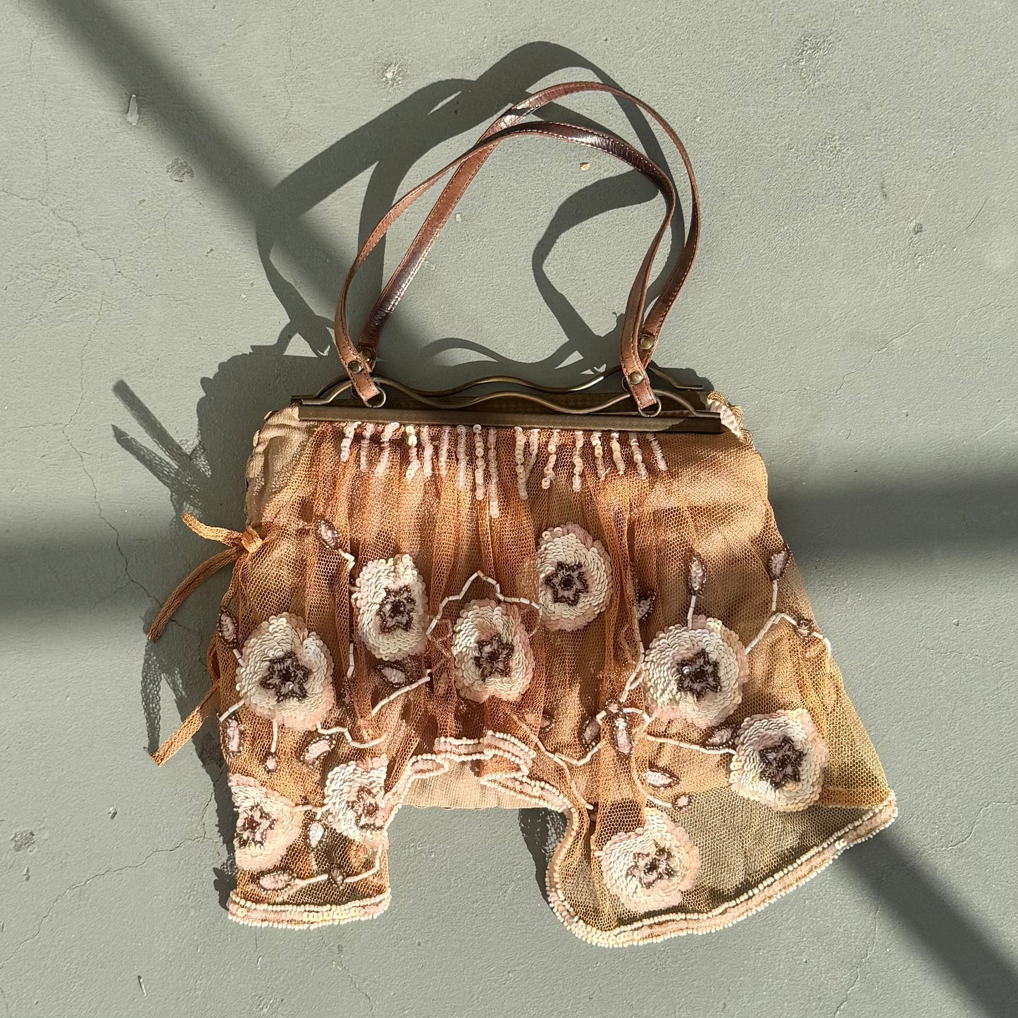 Jamin Puech Floral Curtain Bag