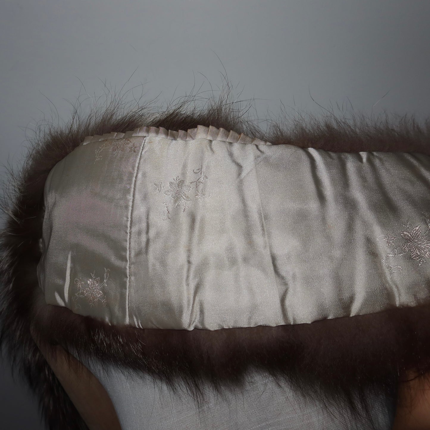 Vintage Silver Fox Fur Collar