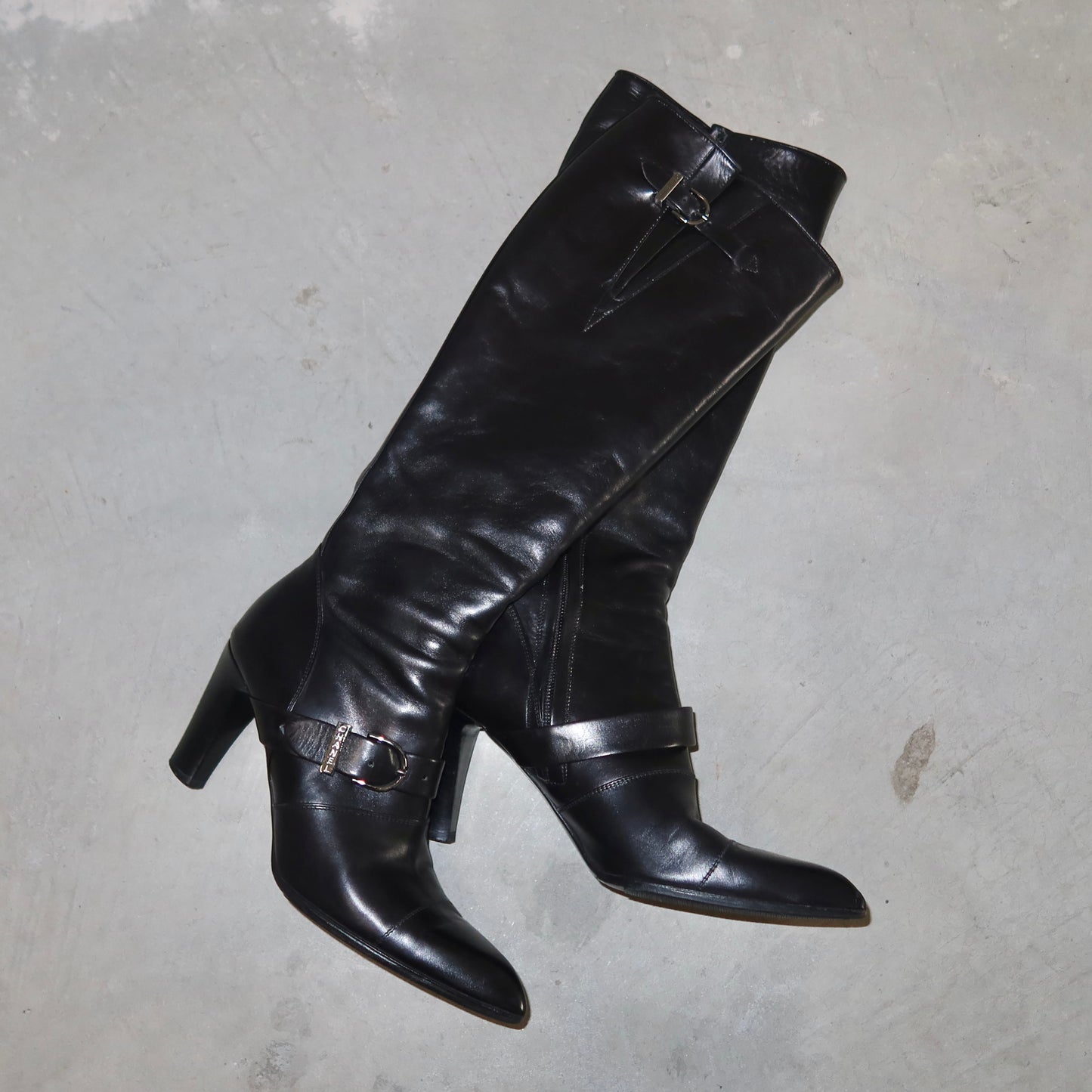 Chanel Leather Boots (37.5)