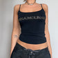 Anna Molinari Studded Logo Tank