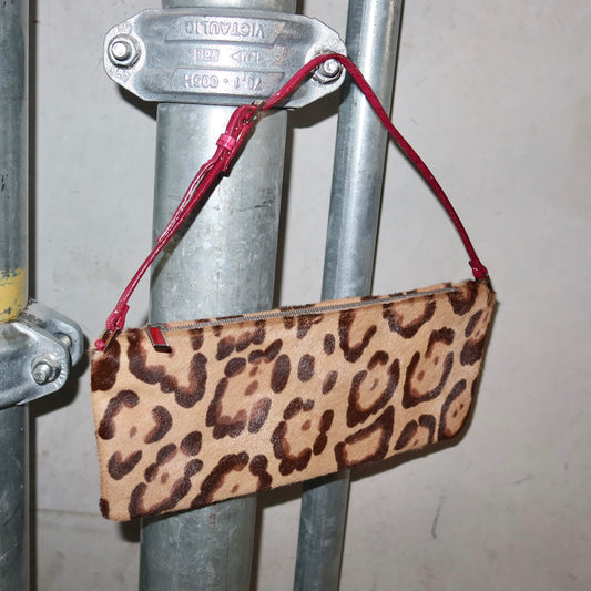 Valentino SS2000 Pony Hair Leopard Print Bag