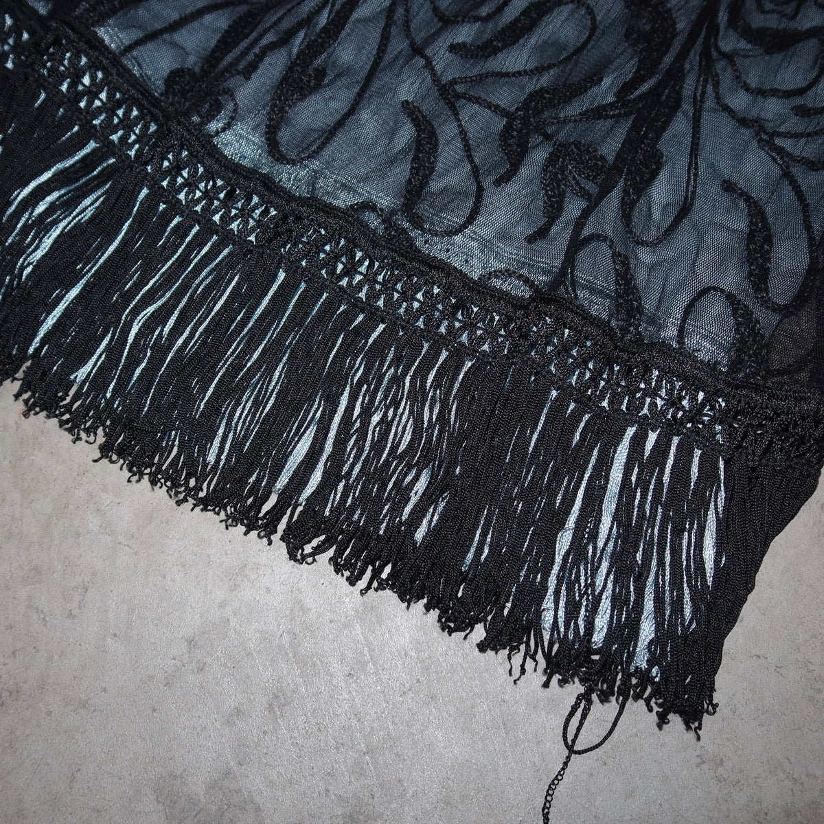 Emporio Armani SS1997 Floral Fringe Dress