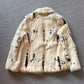 Vintage Spotted Rabbit Fur Coat