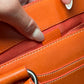 Celine Orange Leather Boogie Bag