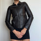 DKNY Brown Leather Jacket