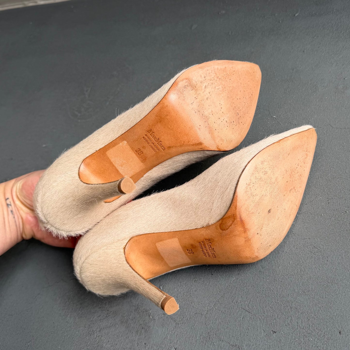 MaxMara Cowhide Heels (38)