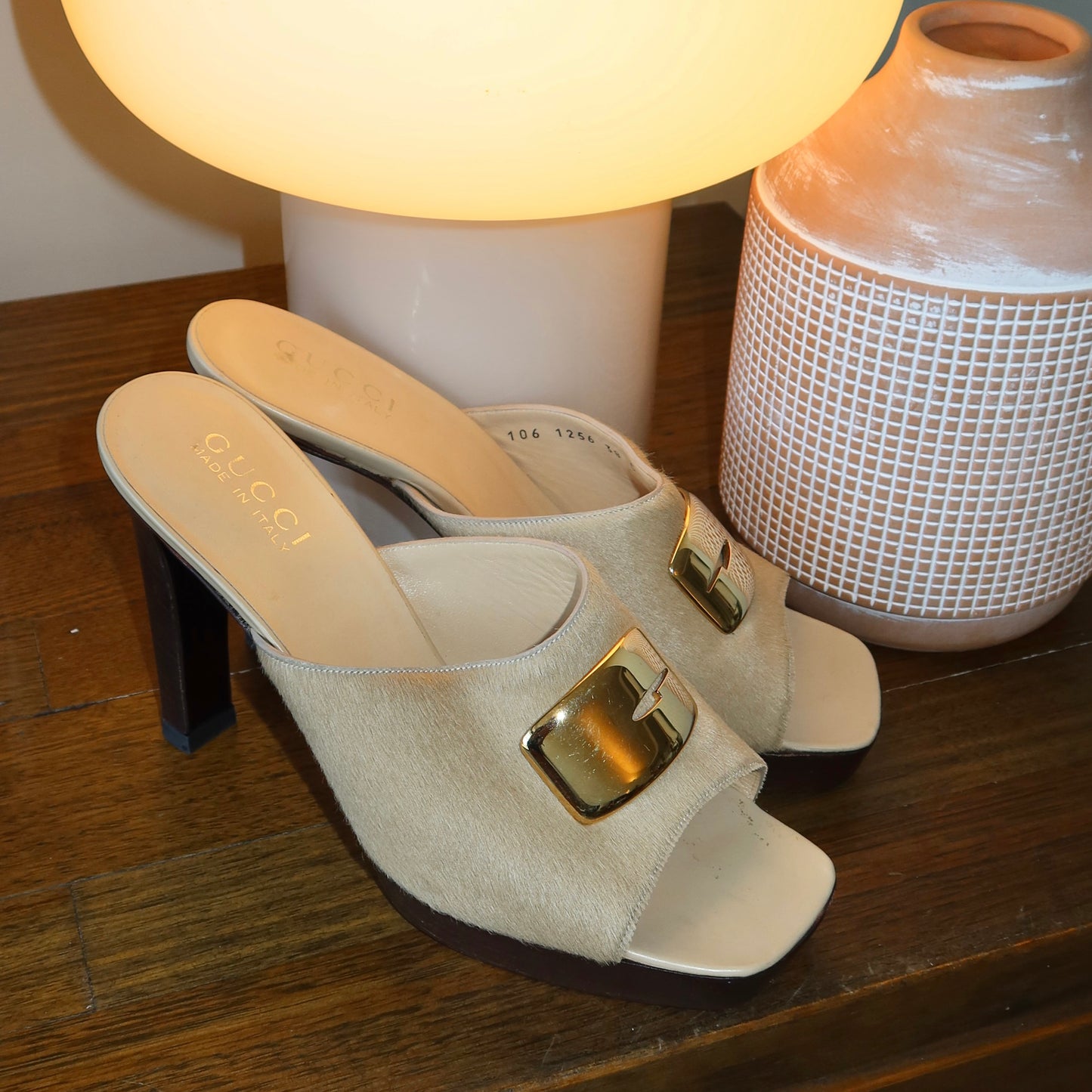Gucci AW1996 Cowhide Platform Heels (38)