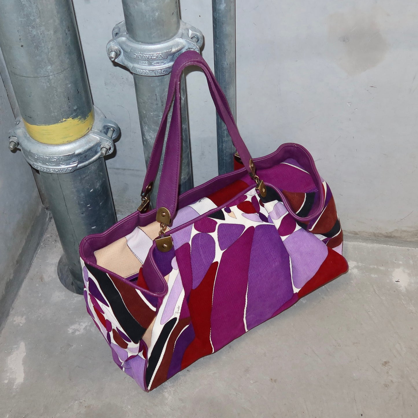 Emilio Pucci XL Corduroy Tote