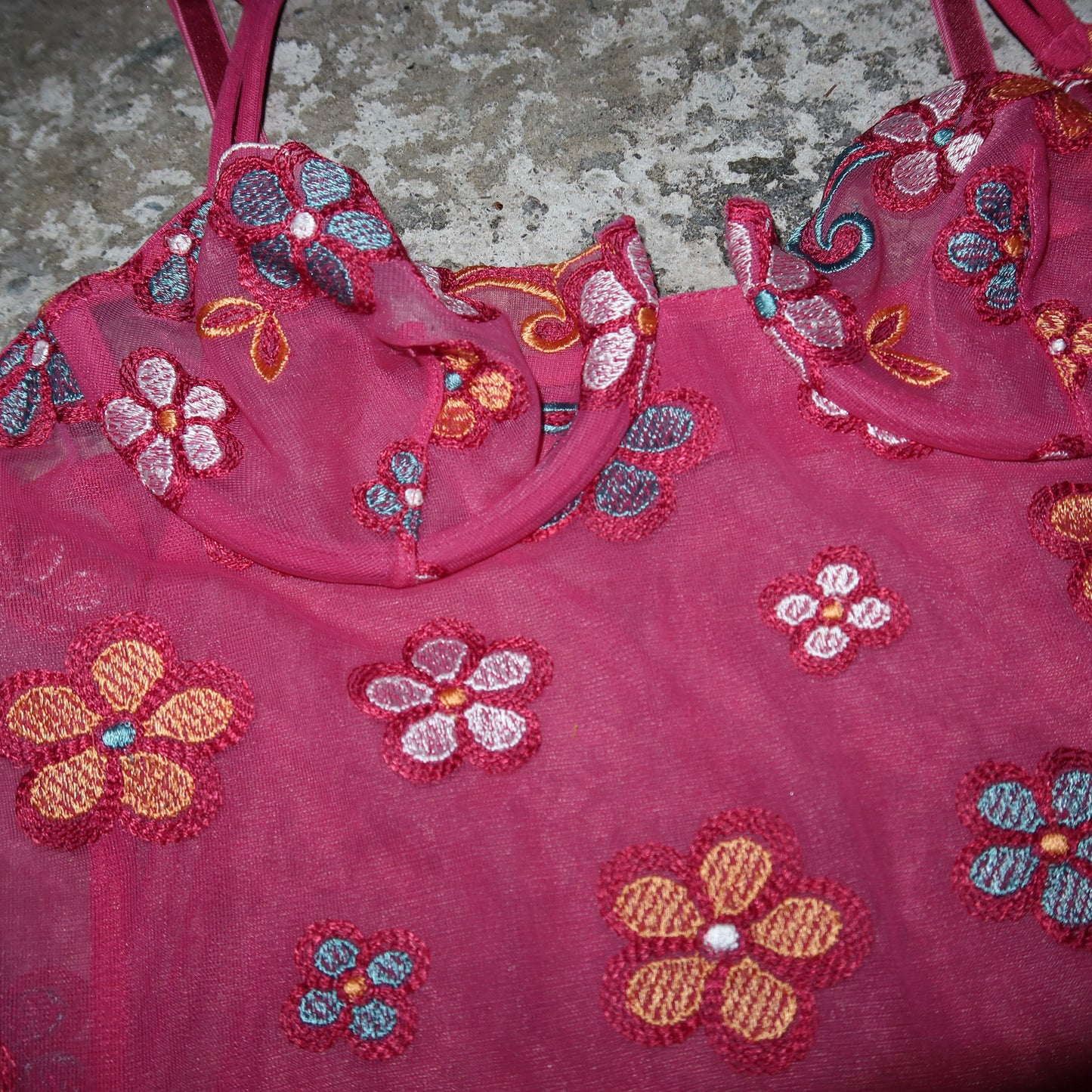 La Perla Pink Floral Slip Dress