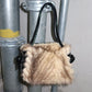 Paolo Masi Patent Mink Fur Mini Bag