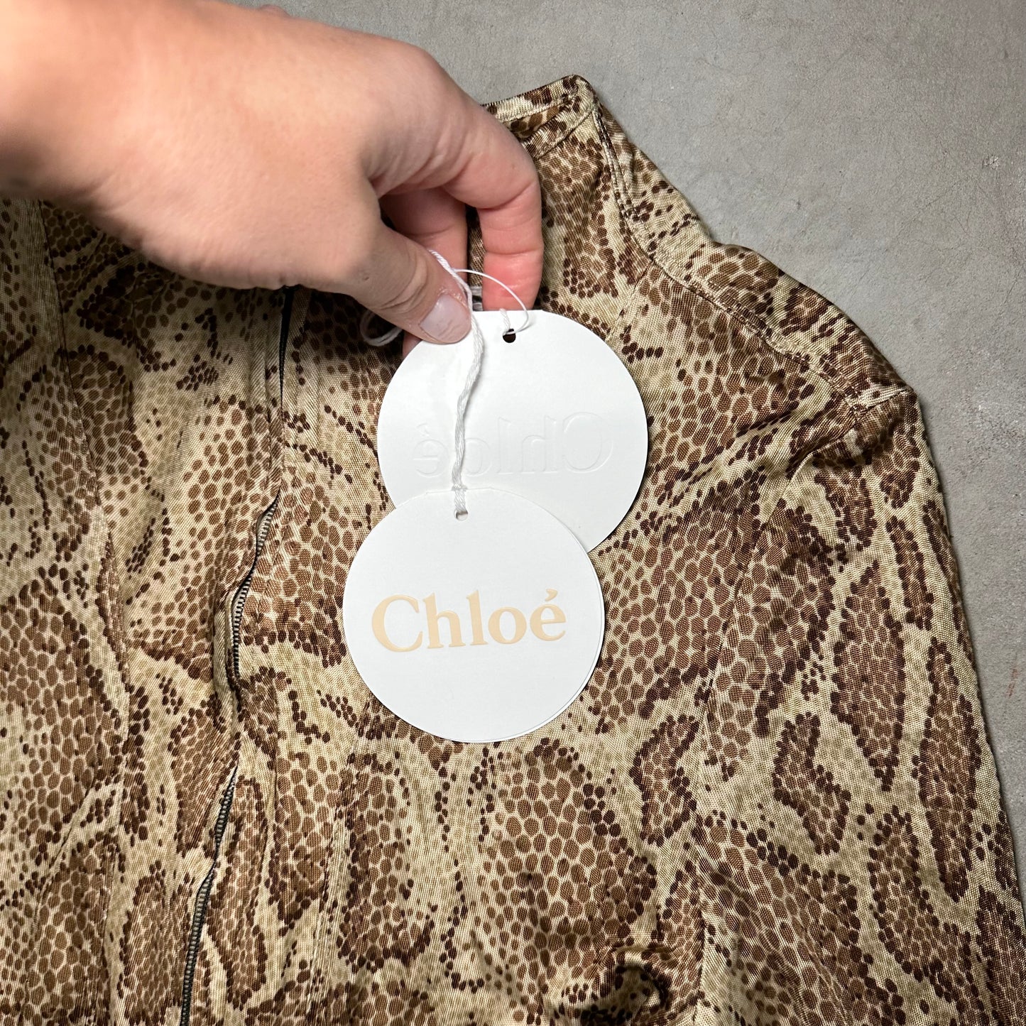 Chloé SS2018 Snake Print Top (BNWT)