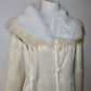 Vintage Gold Leather and Real Fur Reversible Jacket
