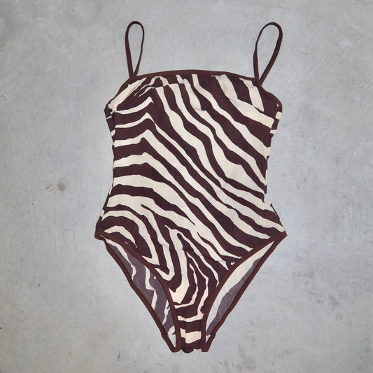 Dolce & Gabbana Zebra Backless Swimsuit