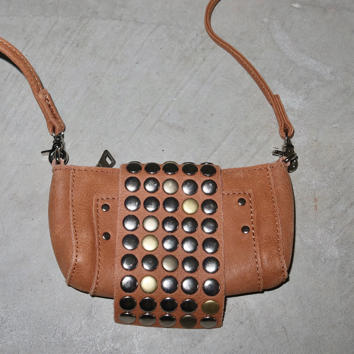 Tres Mini Leather Crossbody Bag