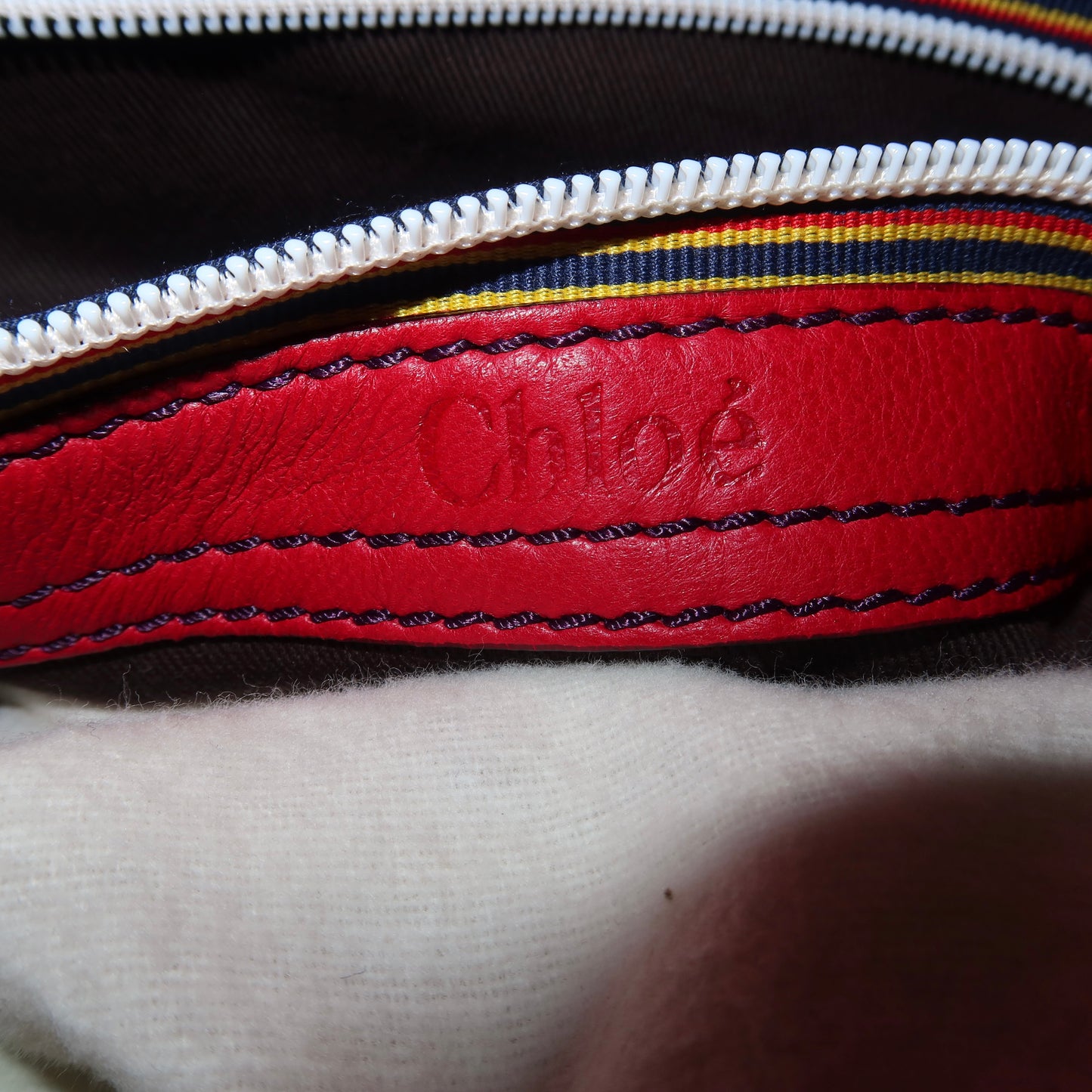 Chloé Red Leather Patsy Bag