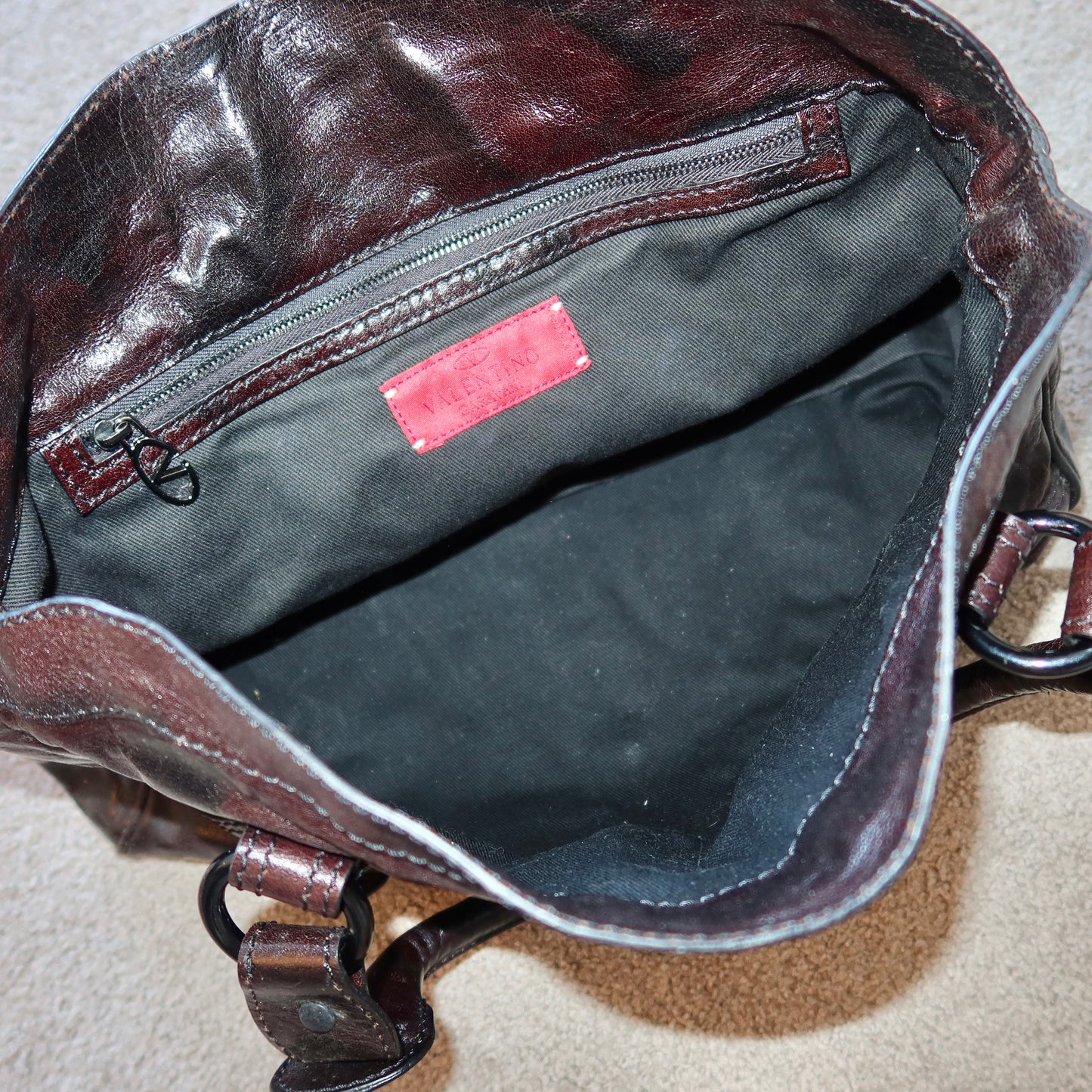 Valentino Brown Leather Tote
