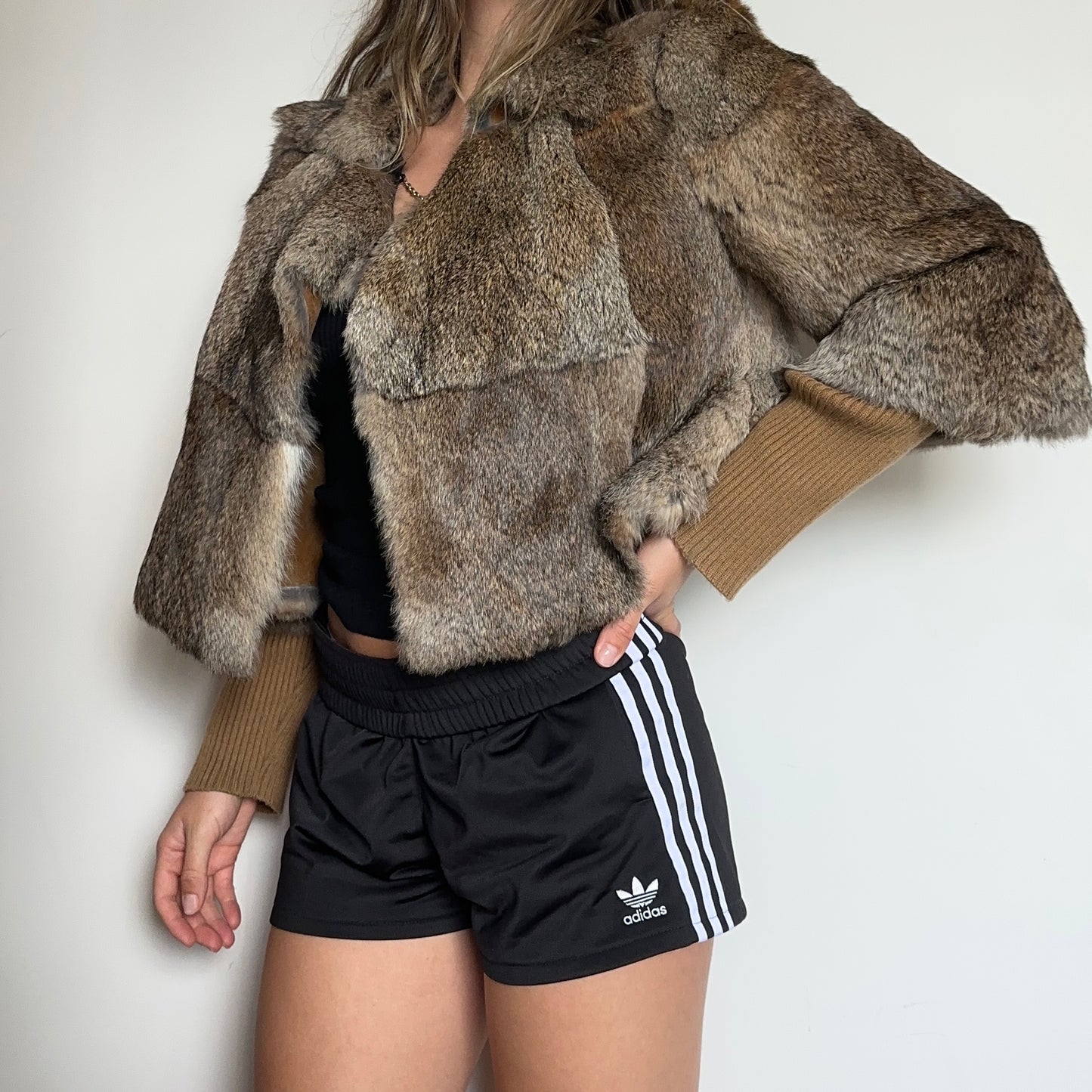 BCBG Max Azria Rabbit Fur Jacket