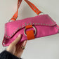 D&G Pink and Orange Leather Shoulder Bag