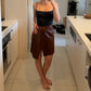Emporio Armani Leather Skirt