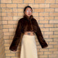 Marni Brown Mink Fur Coat