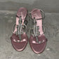 Giuseppe Zanotti Pink Satin Crocodile Heels (37)