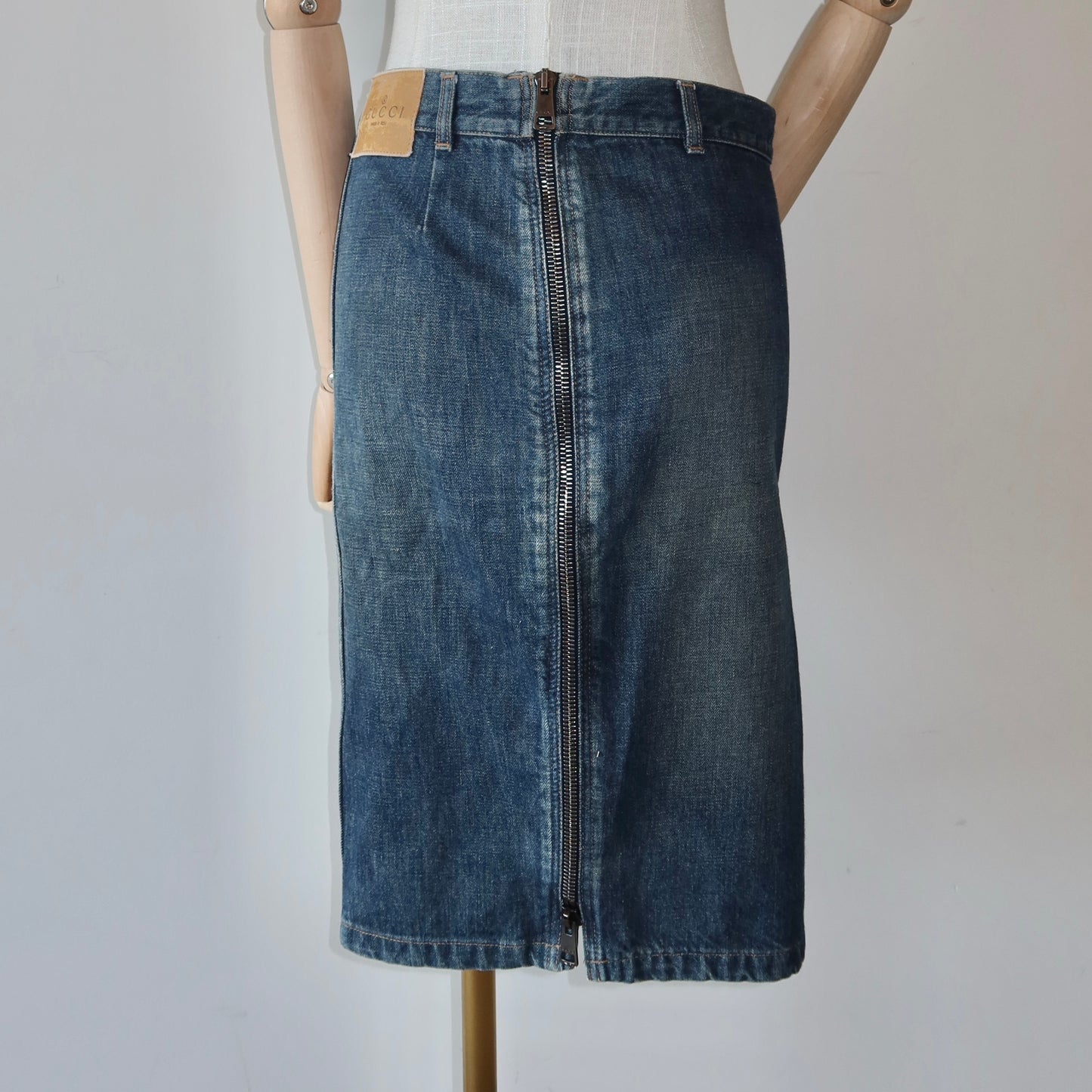 Gucci 2001 Denim Skirt