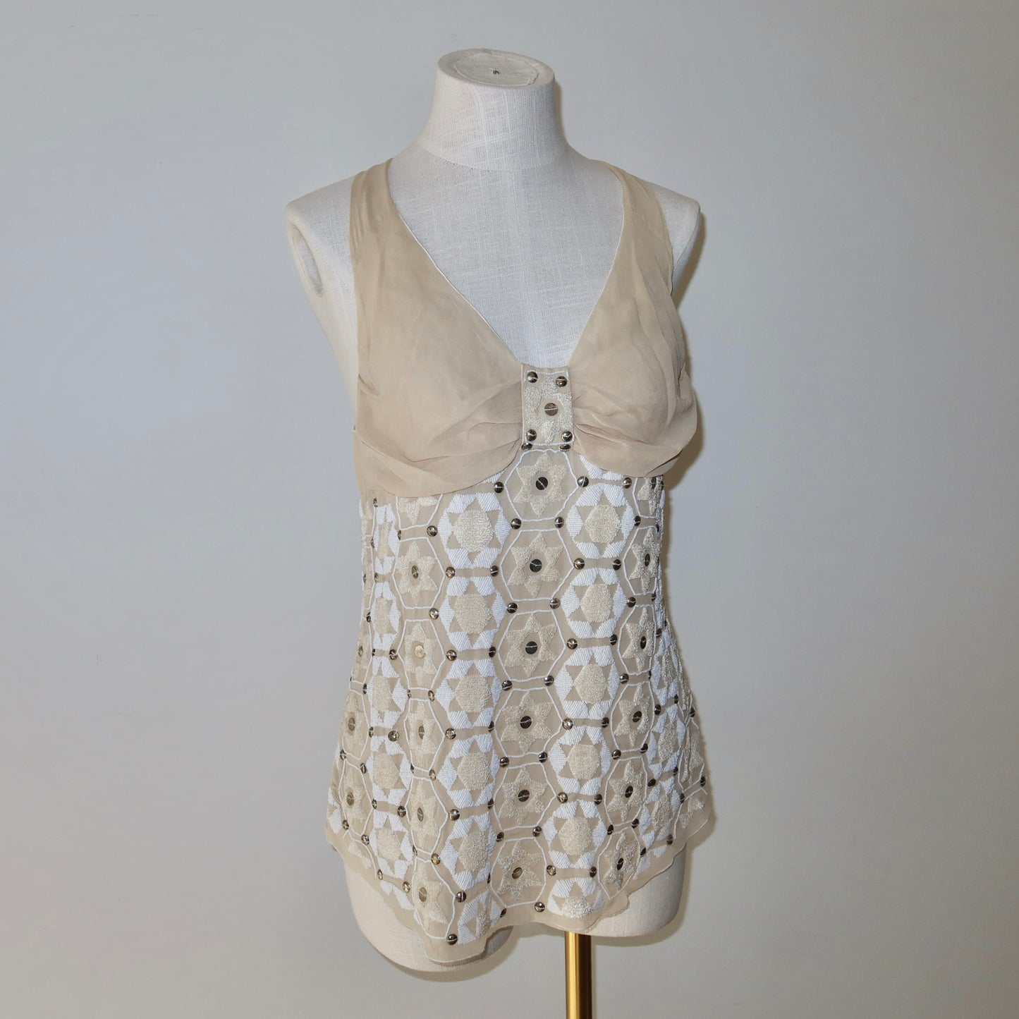 Chloé SS2004 Beaded Camisole Top