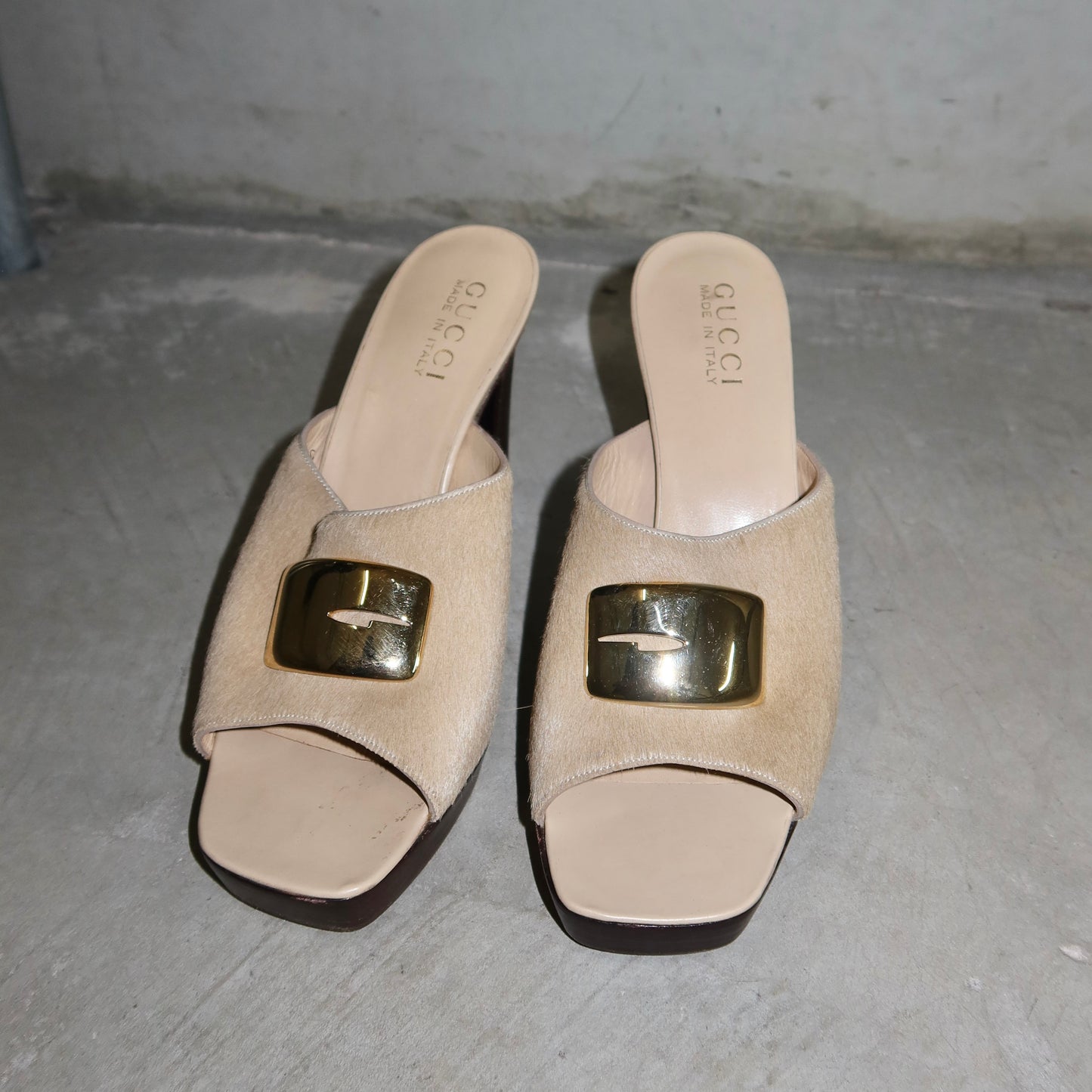 Gucci AW1996 Cowhide Platform Heels (38)