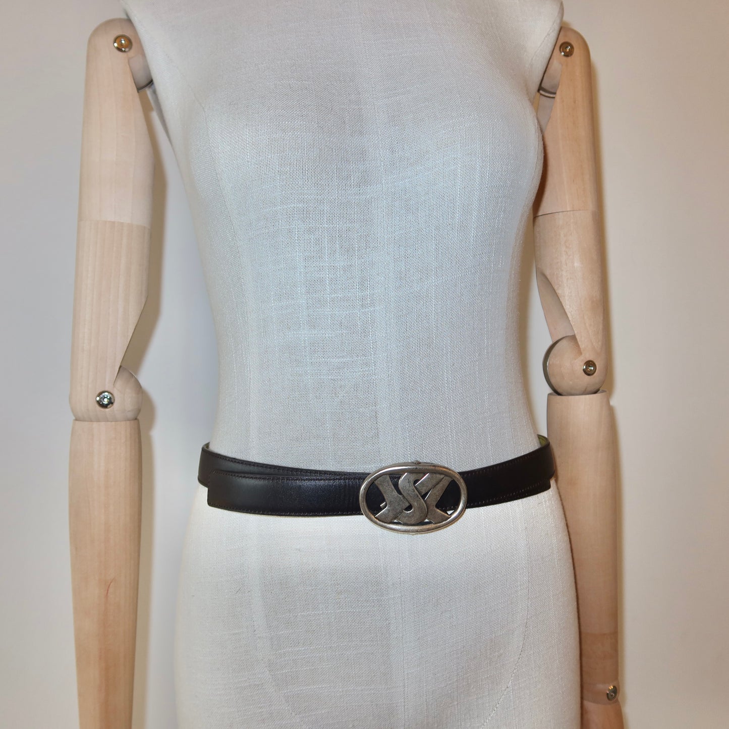 YSL AW2003 Green Reversible Belt