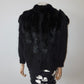 Vintage Angora and Fur Beaded Cardigan
