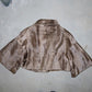 Marni Grey Lamb Fur Cropped Jacket