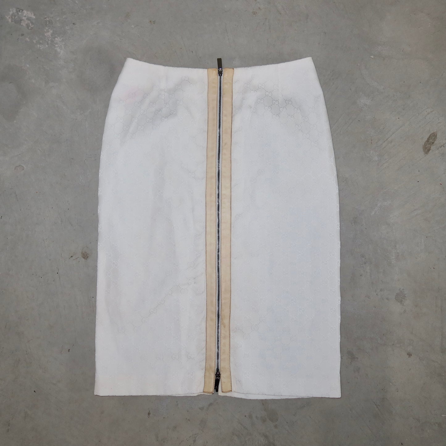 Gucci SS2000 Monogram Pencil Skirt