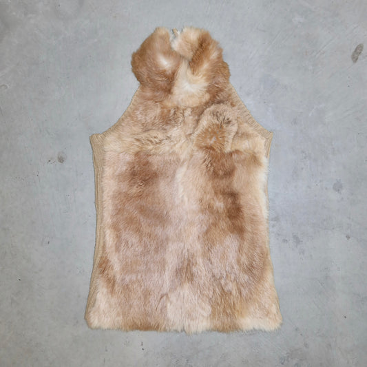 Vintage Rabbit Fur Halter Neck