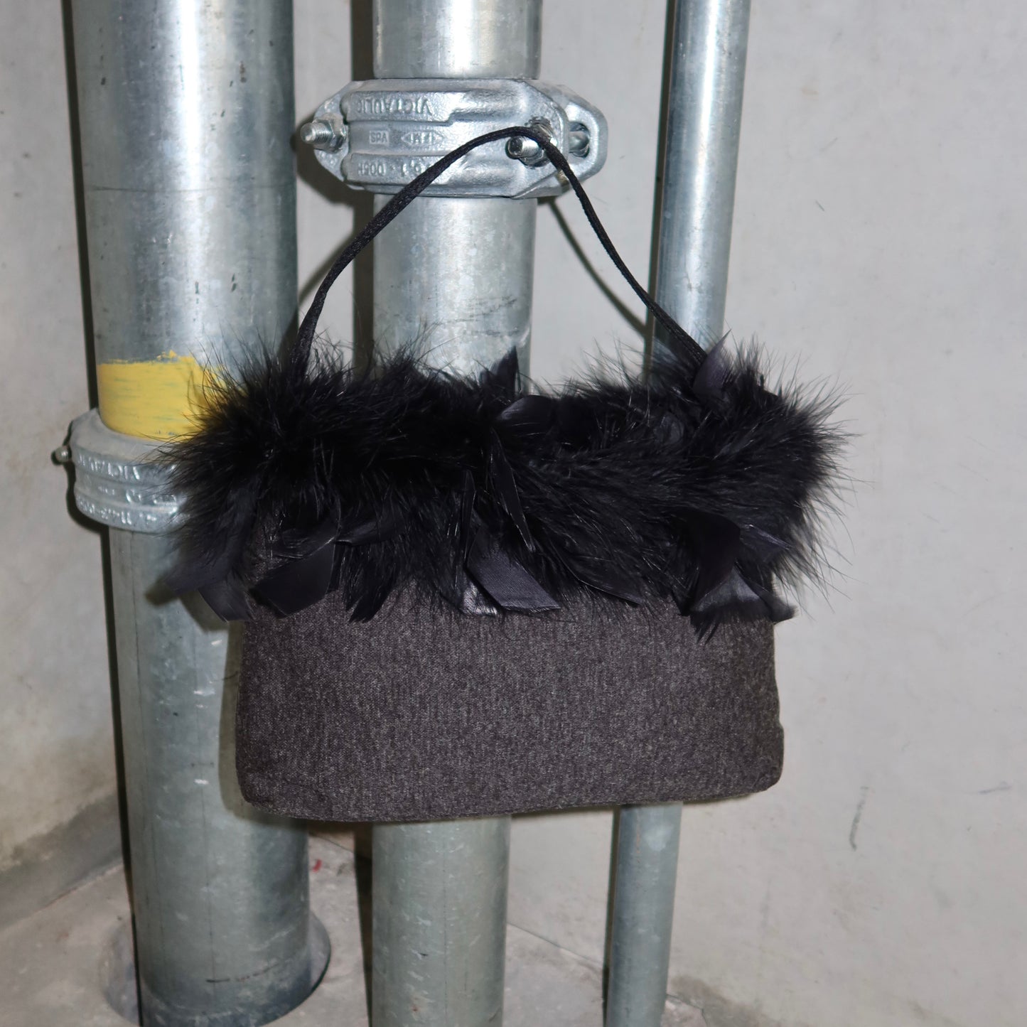 Moschino Feather Trim Bag
