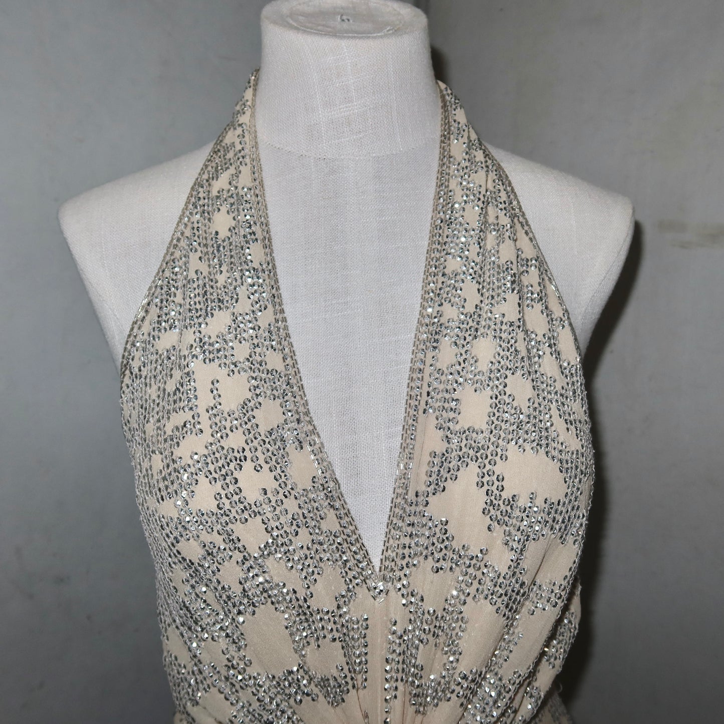 Roberto Cavalli 2007 Sequin Silk Gown