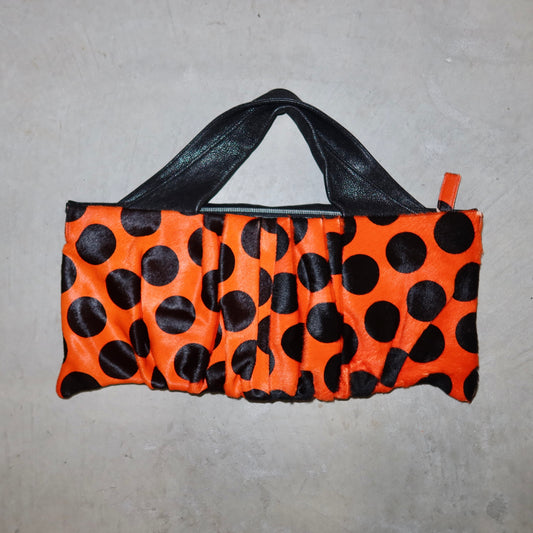Vintage Cowhide Polka Dot Bag