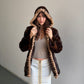 Cizenne Hooded Mink Fur Coat