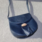 YSL Rare Navy Crossbody Shell Bag