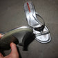 Prada Logo Plaque Heels (36-37)
