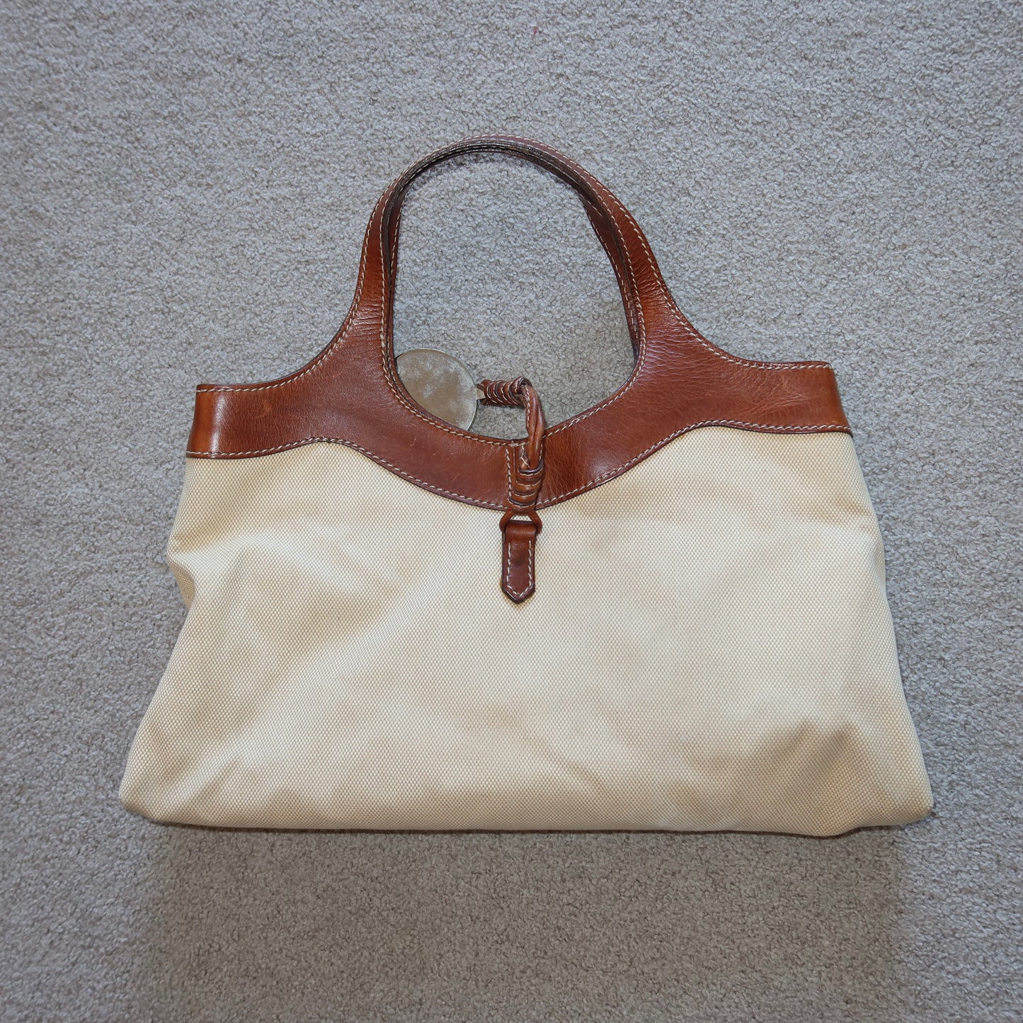 Valentino Canvas and Leather Bag