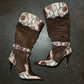 El Dante’s Suede and Snakeskin Cowboy Boots (40)