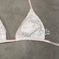 Moschino Baby Pink Bikini with White Lace Overlay