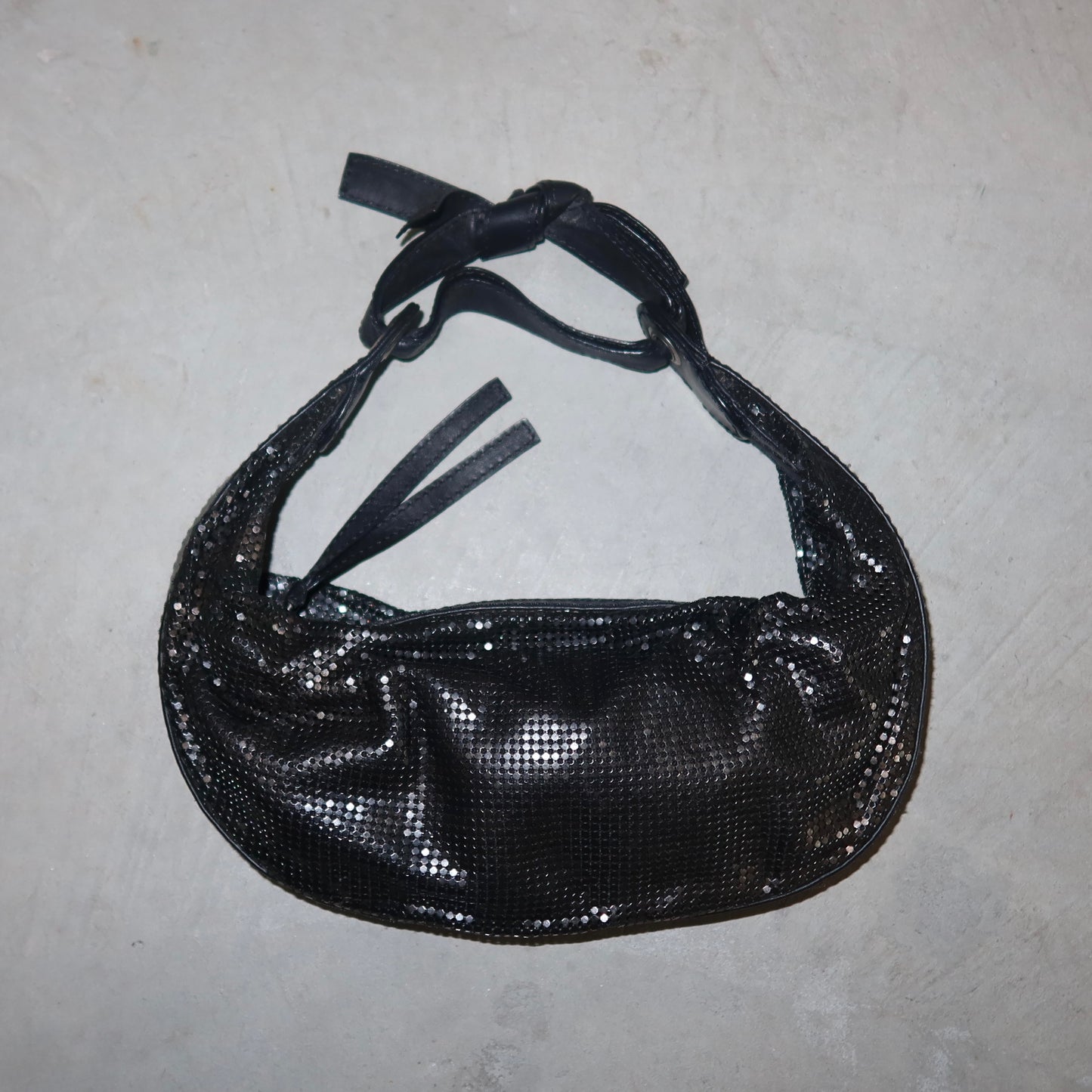 Chloé Black Chainmail Hobo Bag