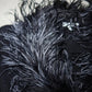 Emporio Armani Ostrich Feather Trim Cardigan