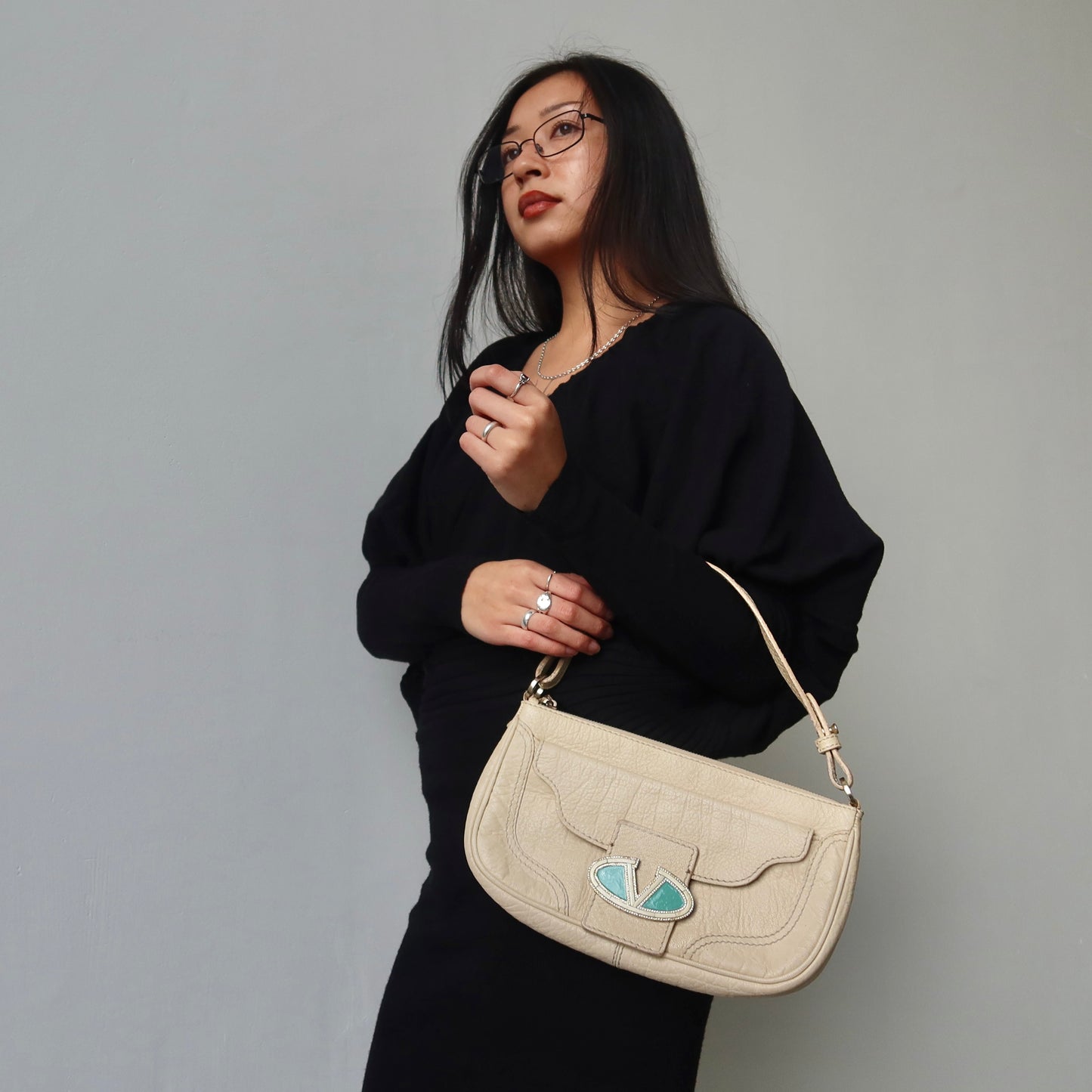 Fendi Knitted Batwing Dress